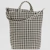 Zip Duck Bag in Black And White Gingham by Baggu