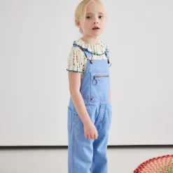 Zip Overall in Baby Blue by Misha & Puff