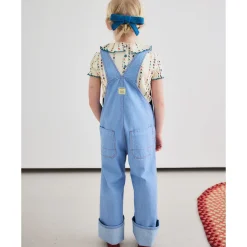 Zip Overall in Baby Blue by Misha & Puff