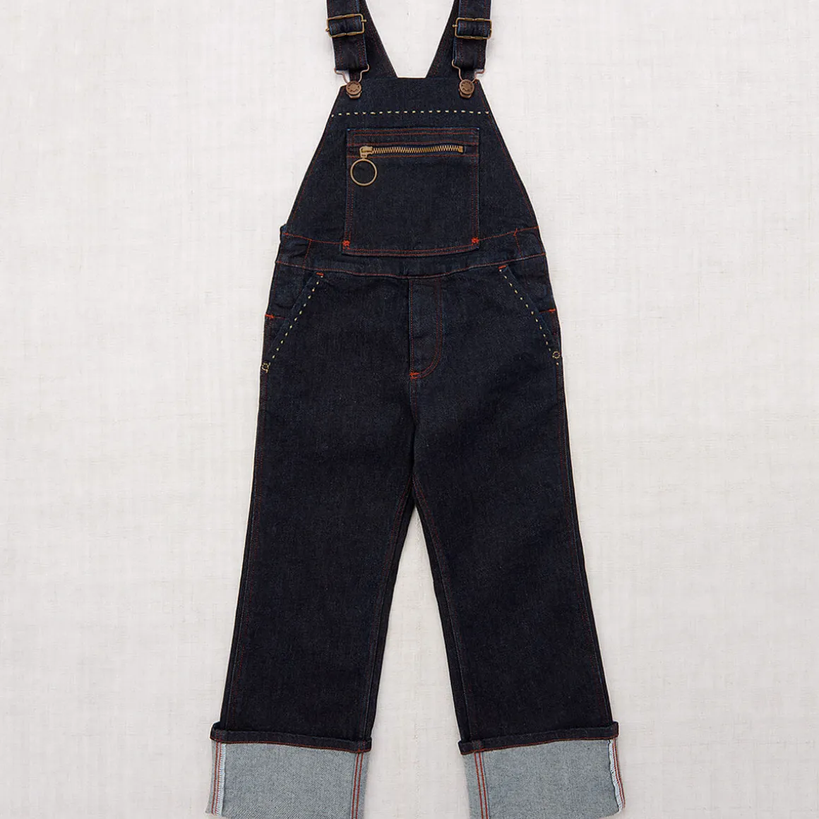 Zip Overall in Indigo Denim by Misha & Puff - Last Ones In Stock - 5-8 Years