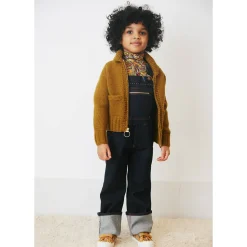 Zip Overall in Indigo Denim by Misha & Puff - Last Ones In Stock - 5-8 Years