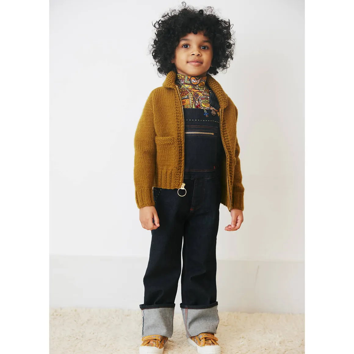 Zip Overall in Indigo Denim by Misha & Puff - Last Ones In Stock - 5-8 Years