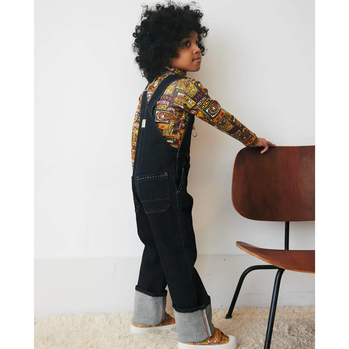 Zip Overall in Indigo Denim by Misha & Puff - Last Ones In Stock - 5-8 Years