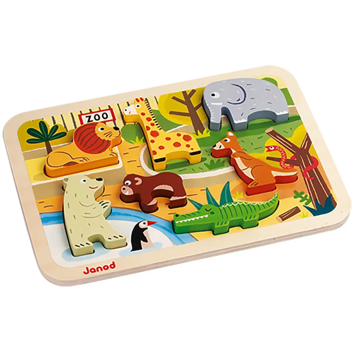 Zoo Chunky Wooden Puzzle by Janod
