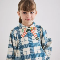 Zora Blouse in Prussian Blue Piazza by Misha & Puff