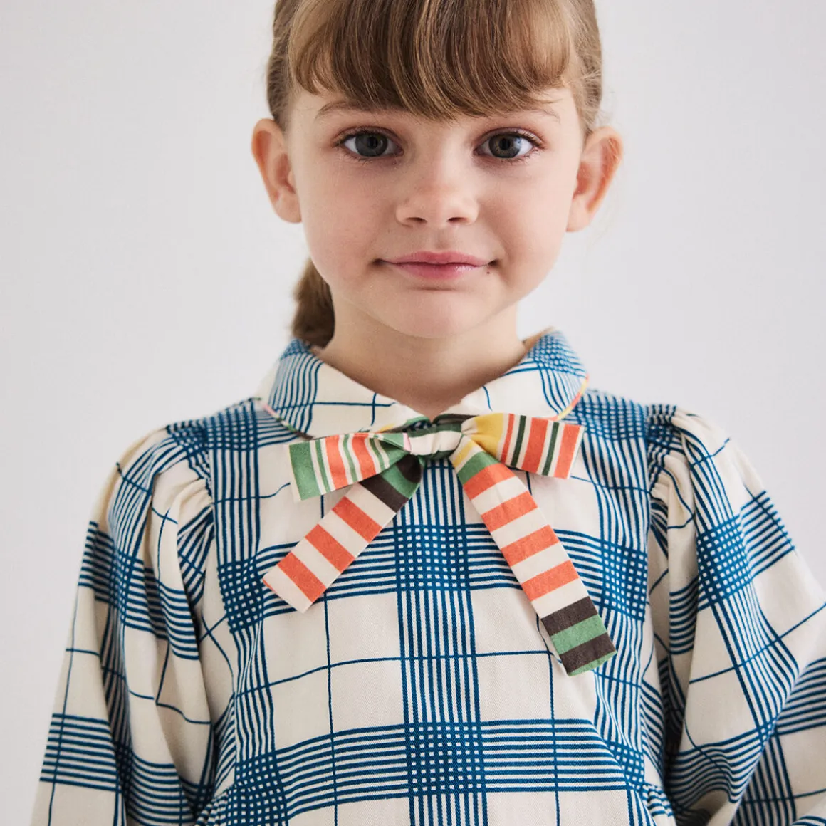 Zora Blouse in Prussian Blue Piazza by Misha & Puff